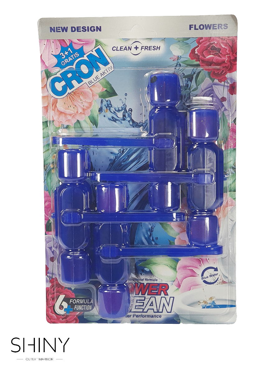 Cron dišavna obešanka čisti, odišavi in osveži WC ob vsakem splakovanju. Na voljo v Megapack pakiranju (4 kos).