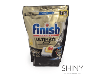 Finish Ultimate Plus kapsule za strojno pomivanje posode z izjemno močjo čiščenja in sijajem. Nakupujte na shiny-outlet.si, kjer se vse ugodneje dobi.