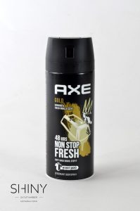 Axe deodorant v spreju Gold, s svežim vonjem vanilije. 48 urna obstojnost, sedaj po dostopnejši ceni na shiny-outlet.si