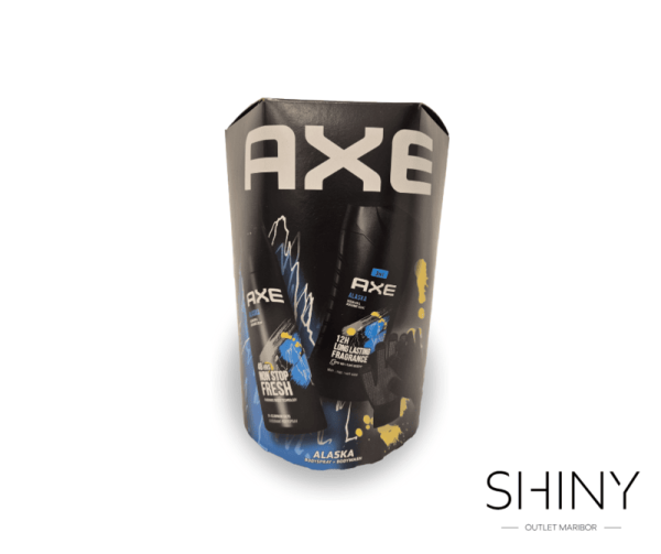 Axe darilni set s tuš gelom in deodorantom. Preprosta in ugodna izbira darila za moške, na shiny-outlet.si. Alaska osvežitev, ki prija v vseh letnih časih.