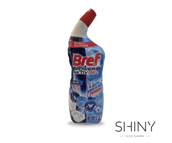 Bref čistilo za wc z vonjem oceana. Osvežitev s 4x učinkom za popolno higieno in bleščeč učinek školjke. Odlična izbira na shiny-outlet.si