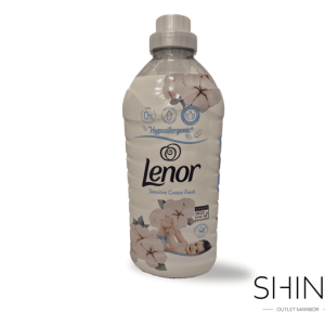 Lenor mehčalec Sensitive Cotton Fresh, iz 85 % naravnih izvlečkov. Potrjeno antialergen, potrjeno okolju prijazna raba. Dišeč in ugoden na shiny-outlet.si