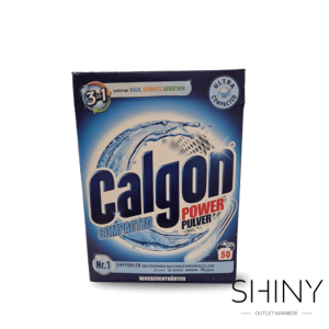 Calgon prašek za odstranjevanje apna, umazanije in vodnega kamna. Zaščiti boben in filter pralnega stroja. Učinkovito in ugodno na shiny-outlet.si