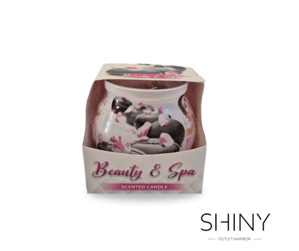 Dišeča sveča Beauty & Spa, s prijetnim vonjem in termalnim učinkom. Prijetna sprostitev ob najlepšem vonju. Prepustite se svežini s shiny-outlet.si