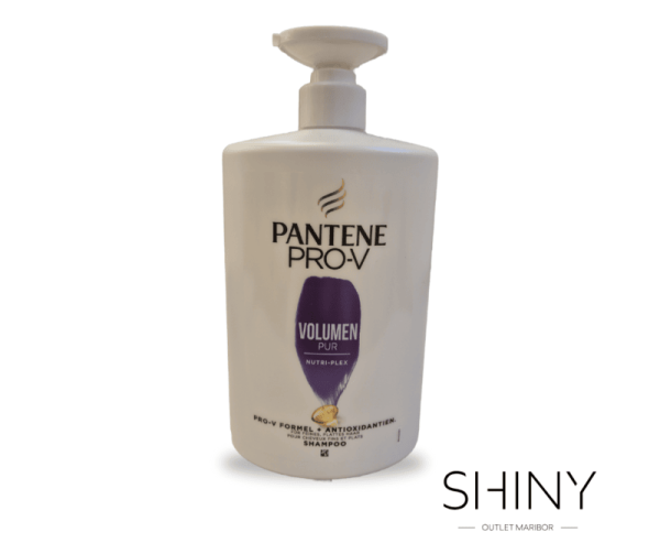 Pantene šampon Pro V, za večji volumen las in edinstveno NUTRI-PLEX tehnologijo. Krepi in ščiti tanke lase. Velika količina, najugodneje na shiny-outlet.si