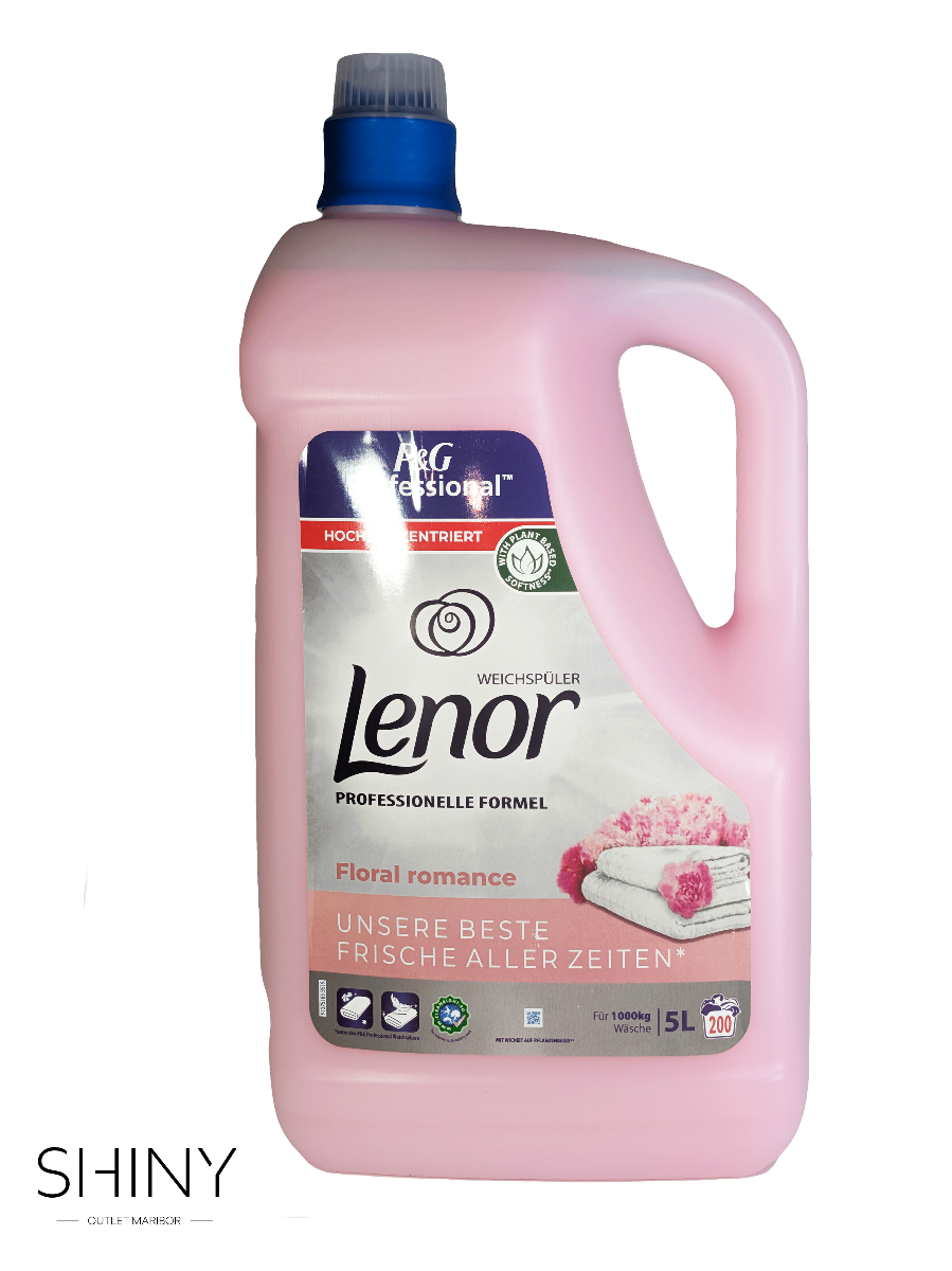 Lenor mehčalci vašemu perilu podarijo svilnato mehkobo in dolgotrajno svežino. Izberite svojo najljubšo dišavo na shiny-outlet.si.