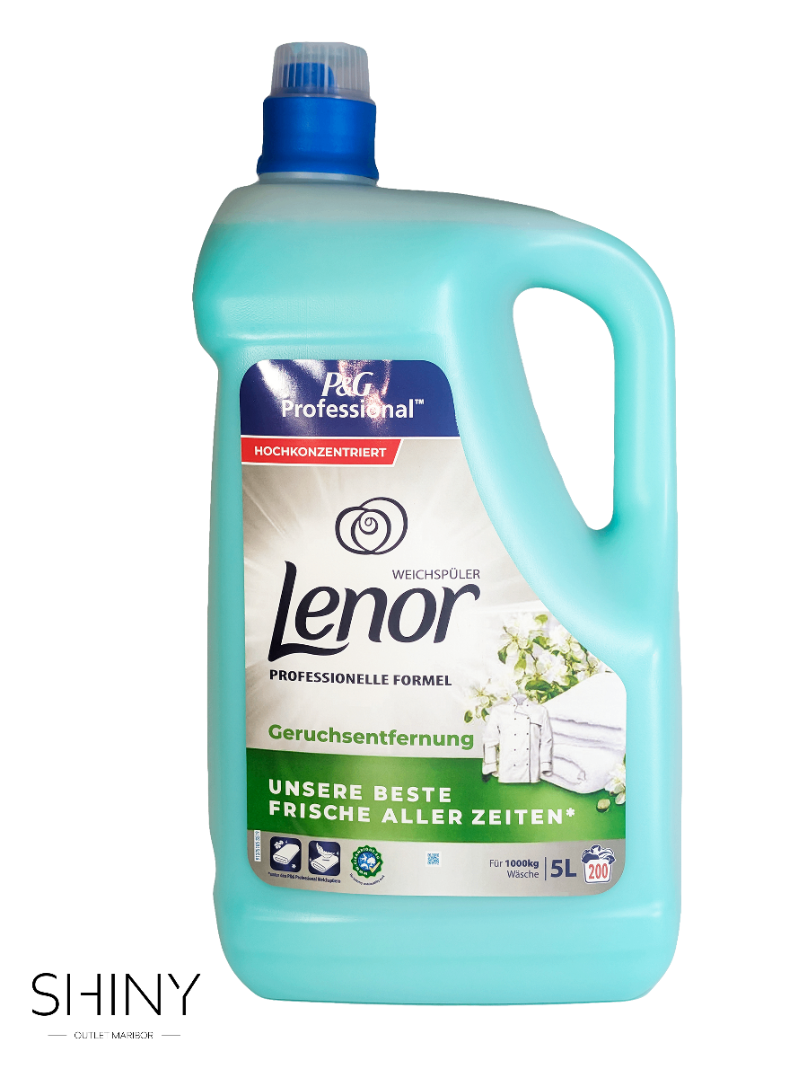 Lenor mehčalci vašemu perilu podarijo svilnato mehkobo in dolgotrajno svežino. Izberite svojo najljubšo dišavo na shiny-outlet.si.