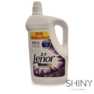 Lenor mehčalec in detergent za barvasto perilo. MEGA KOLIČINA za 100 PRANJ barvastega perila za čisto in sveže perilo. 2 v 1, najceneje na shiny-outlet.si