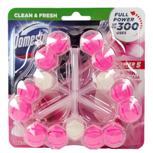 Domestos WC obešanke zagotavljajo dolgotrajno svežino in čistočo stranišča pri vsakem splakovanju. Več na shiny-outlet.si