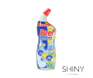 Čistilo za wc školjko Bref, z vonjem limone. Štirje učinki v eni tekočini. Produkti za čisto svežino - ugodno, kot še nikoli, na shiny-outlet.si