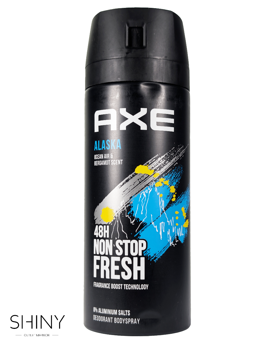 Najugodnejša ponudla Axe izdelkov samo na shiny-outlet.si. Geli za tuširanje, deodoranti v spreju in deodoranti v stiku, vse za moško nego.