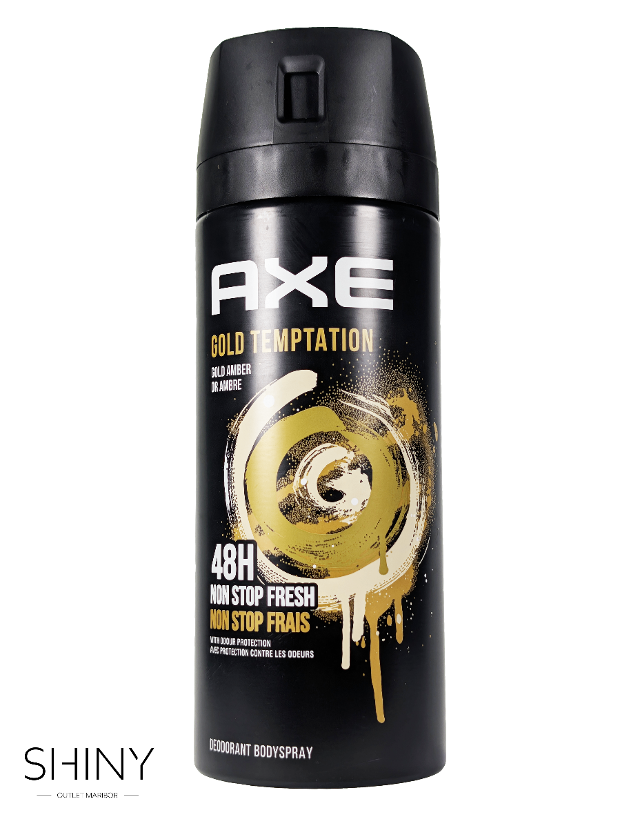 Najugodnejša ponudla Axe izdelkov samo na shiny-outlet.si. Geli za tuširanje, deodoranti v spreju in deodoranti v stiku, vse za moško nego.