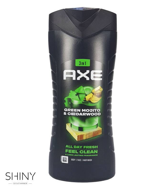 Najugodnejša ponudla Axe izdelkov samo na shiny-outlet.si. Geli za tuširanje, deodoranti v spreju in deodoranti v stiku, vse za moško nego.