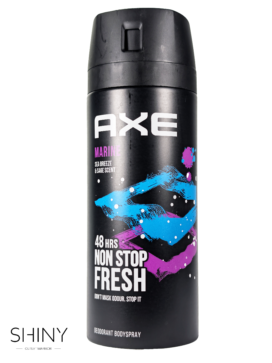 Najugodnejša ponudla Axe izdelkov samo na shiny-outlet.si. Geli za tuširanje, deodoranti v spreju in deodoranti v stiku, vse za moško nego.