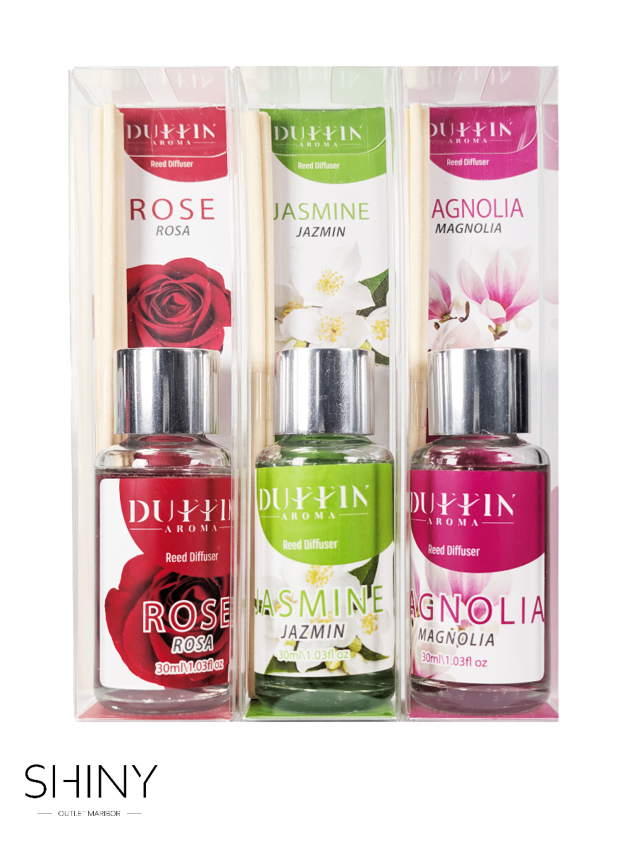 Duffin Aroma dišeče palčke – eleganten tekoči difuzer za aromaterapevtsko odišavljenje doma. Na voljo različni vonji za sproščujoče vzdušje.