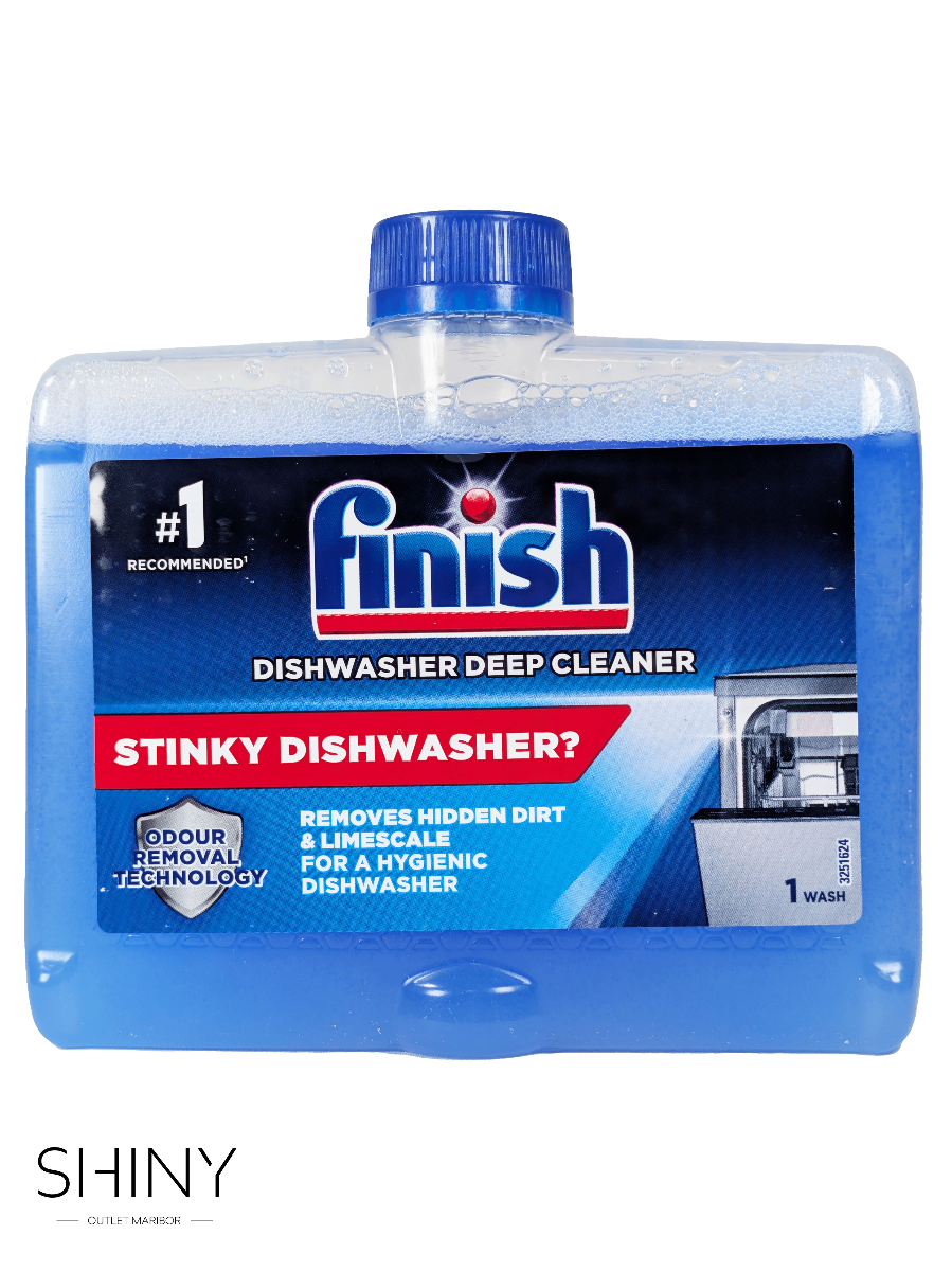 Finish zagotavlja popolno čistočo in sijaj posode po vsakem pranju – več Finish izdelkov na shiny-outlet.si