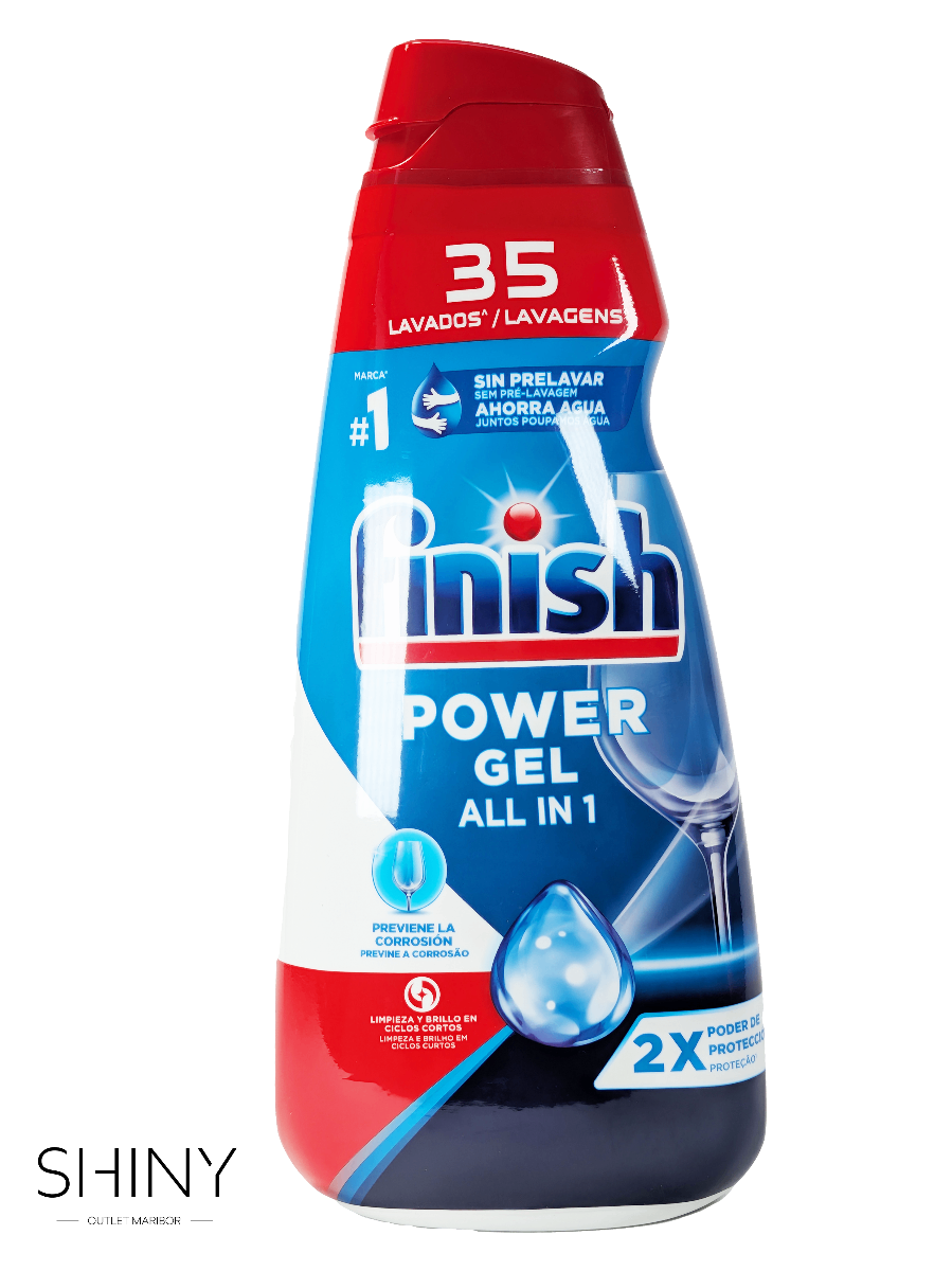 Finish zagotavlja popolno čistočo in sijaj posode po vsakem pranju – več Finish izdelkov na shiny-outlet.si