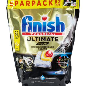 Finish zagotavlja popolno čistočo in sijaj posode po vsakem pranju – več Finish izdelkov na shiny-outlet.si