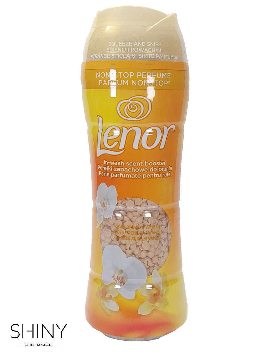 Lenor perlice vašemu perilu podarijo dolgotrajno svežino. Izberite svojo najljubšo dišavo na shiny-outlet.si.