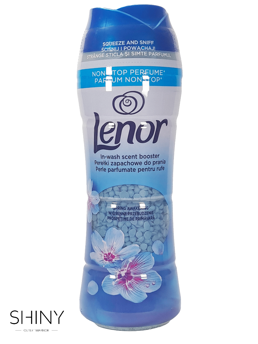 Lenor perlice vašemu perilu podarijo dolgotrajno svežino. Izberite svojo najljubšo dišavo na shiny-outlet.si.