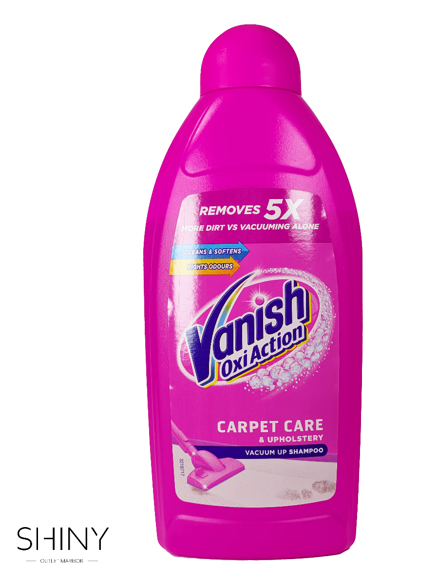 Vanish Oxi Action čistilo za preproge, učinkovito vakumsko odstranjevanje umazanije. Tekstura šampona. Najugodnejše nakupovanje na shiny-outlet.si