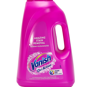 Vanish Oxi Action Gel z močjo aktivnega kisika učinkovito odstranjuje madeže in ohranja živahne barve. Za sveža, čista in sijoča oblačila pri vsakem pranju.