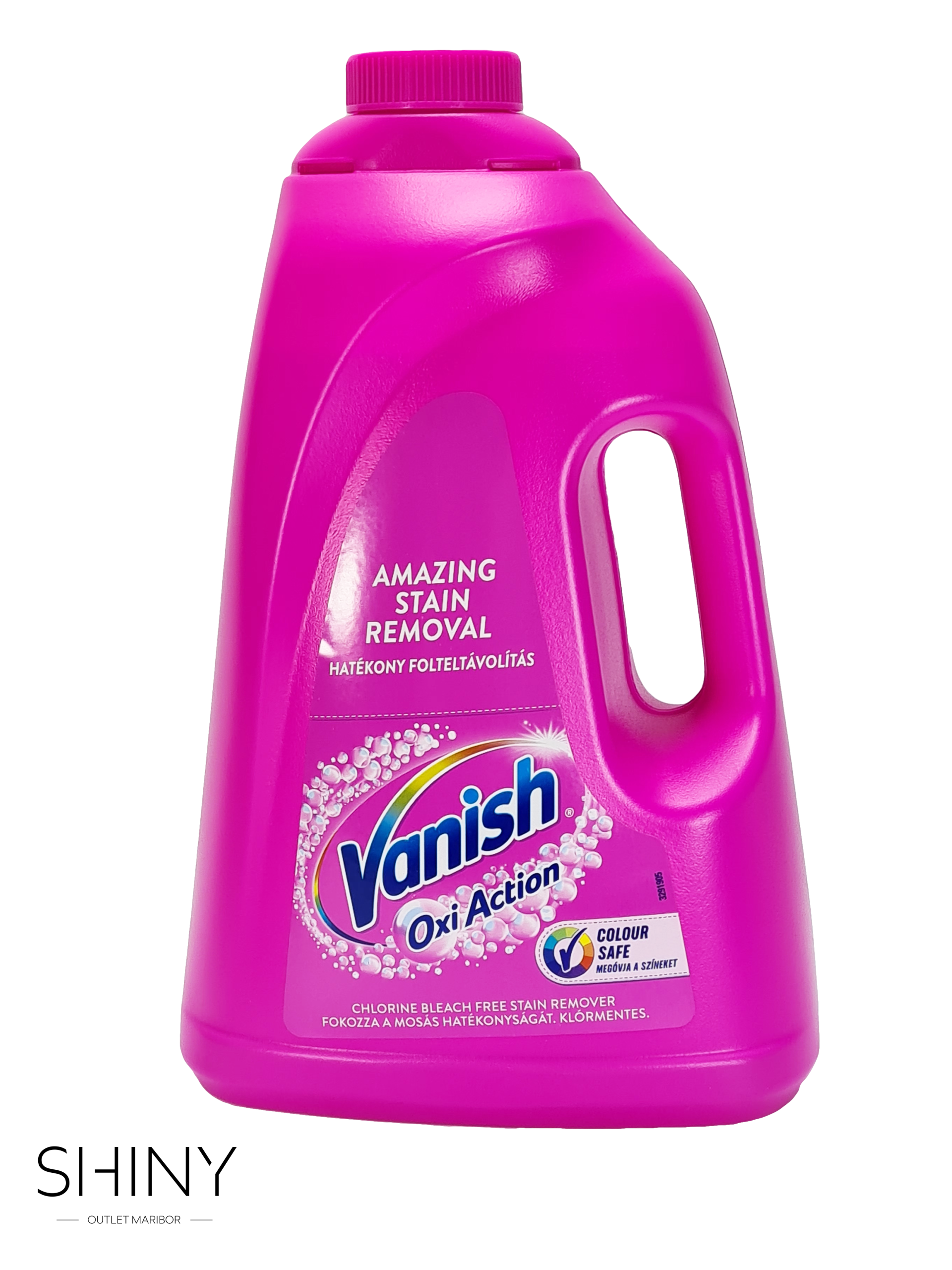 Vanish Oxi Action Gel z močjo aktivnega kisika učinkovito odstranjuje madeže in ohranja živahne barve. Za sveža, čista in sijoča oblačila pri vsakem pranju.