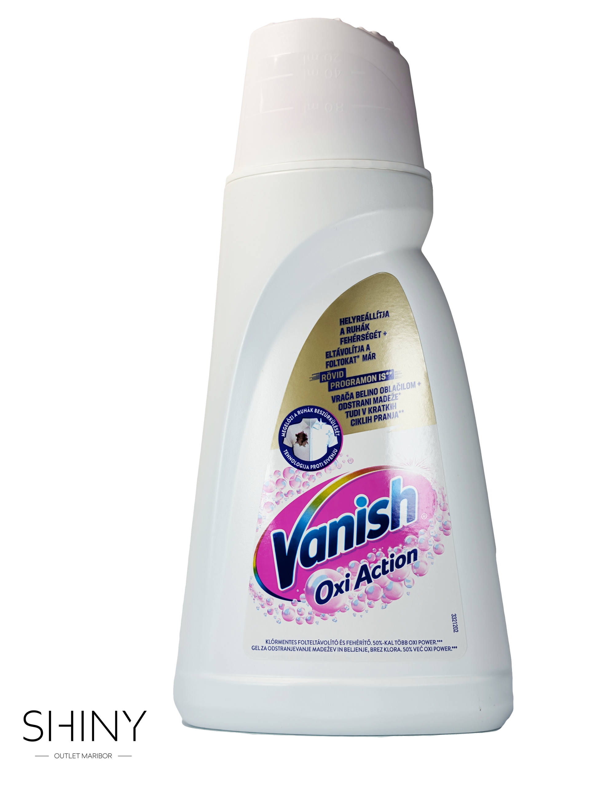 Vanish Oxi Action Gel z močjo aktivnega kisika učinkovito odstranjuje madeže in ohranja živahne barve. Za sveža, čista in sijoča oblačila pri vsakem pranju.