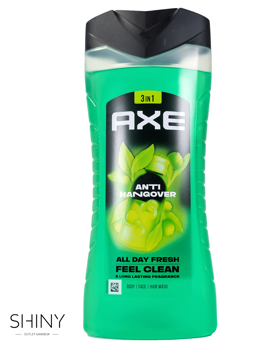 Najugodnejša ponudla Axe izdelkov samo na shiny-outlet.si. Geli za tuširanje, deodoranti v spreju in deodoranti v stiku, vse za moško nego.