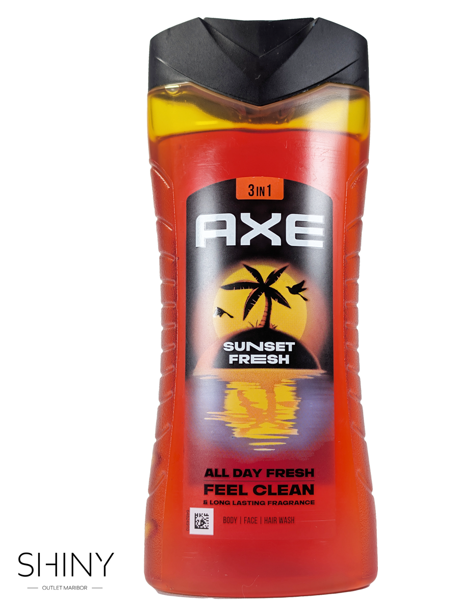 Najugodnejša ponudla Axe izdelkov samo na shiny-outlet.si. Geli za tuširanje, deodoranti v spreju in deodoranti v stiku, vse za moško nego.