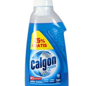 Calgon Power Gel 750 ml učinkovito ščiti pralni stroj pred vodnim kamnom in podaljša njegovo življenjsko dobo – čistejši stroj, mehkejše perilo in svež vonj po vsakem pranju.