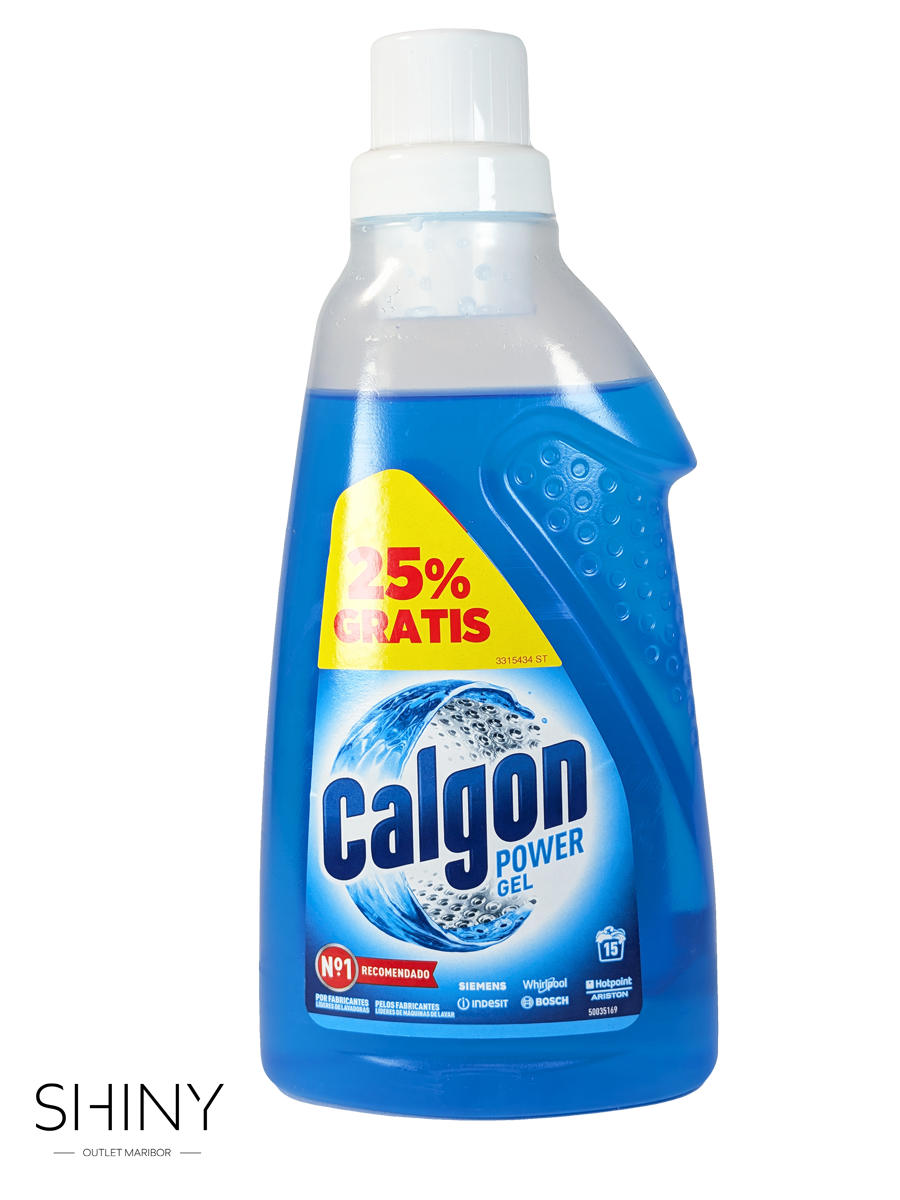 Calgon Power Gel 750 ml učinkovito ščiti pralni stroj pred vodnim kamnom in podaljša njegovo življenjsko dobo – čistejši stroj, mehkejše perilo in svež vonj po vsakem pranju.