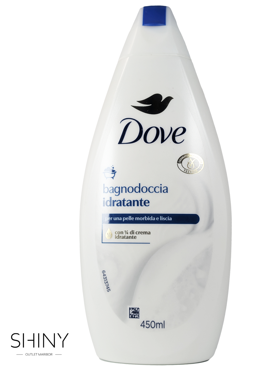 Dove gel za tuširanje z vlažilno kremno formulo neguje in mehča kožo, hkrati pa jo ovije v prijeten vonj. Za gladko in navlaženo kožo po vsakem tuširanju.