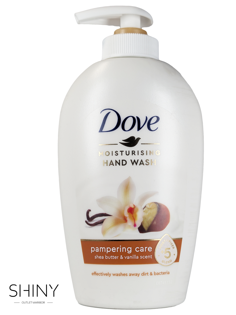 Dove tekoče milo nežno očisti in vlaži roke, ne da bi izsušilo kožo. Primerno za vsakodnevno uporabo in vse tipe kože.