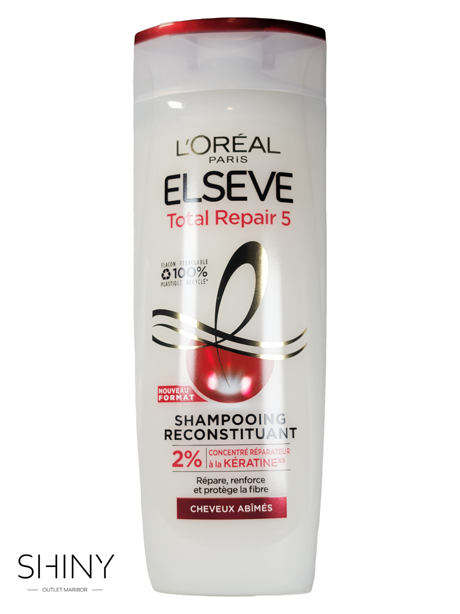 Elseve šampon zagotavlja globinsko nego in obnovo las. Obogaten z vitamini in hranilnimi sestavinami, poskrbi za mehke, sijoče in močne lase vsak dan.