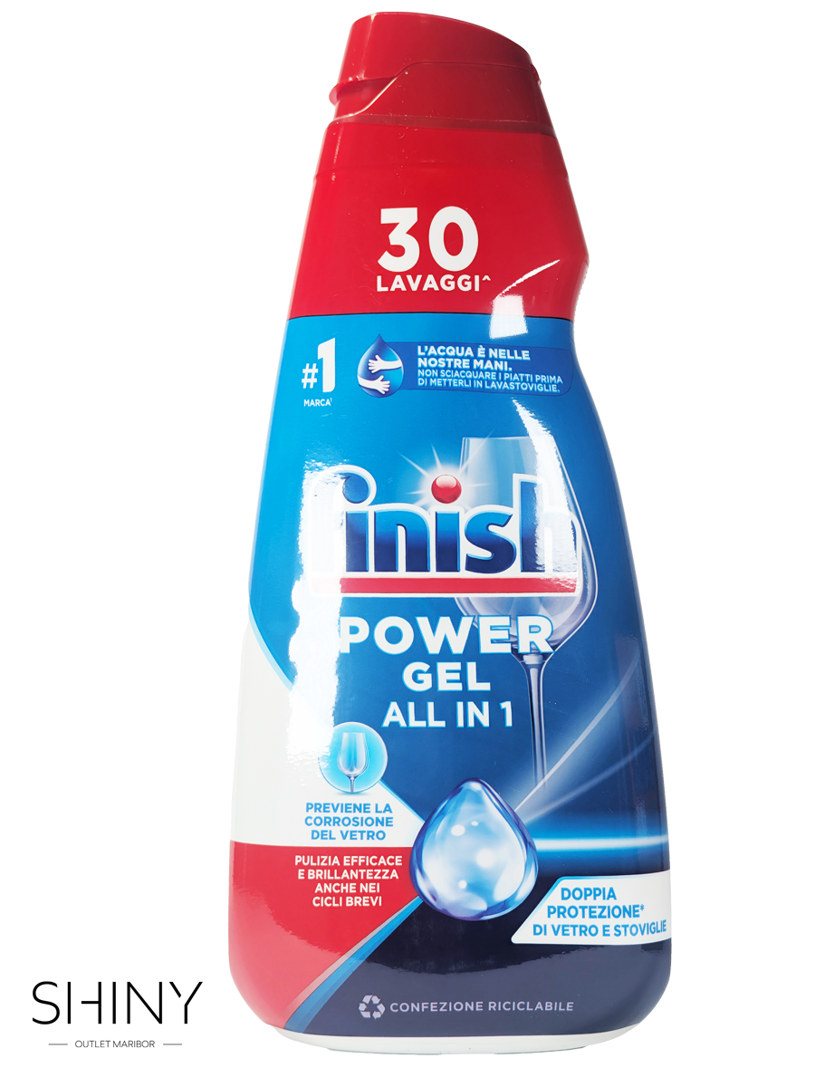 Finish zagotavlja popolno čistočo in sijaj posode po vsakem pranju – več Finish izdelkov na shiny-outlet.si