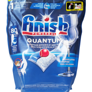 Finish zagotavlja popolno čistočo in sijaj posode po vsakem pranju – več Finish izdelkov na shiny-outlet.si
