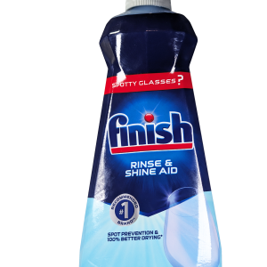 Finish zagotavlja popolno čistočo in sijaj posode po vsakem pranju – več Finish izdelkov na shiny-outlet.si