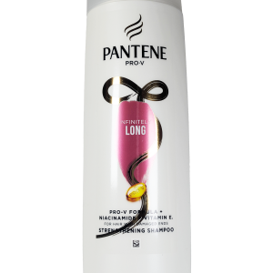 Pantene Infinitely Long šampon z niacinamidom in vitaminom E – za močne, zdrave in dolge lase brez razcepljenih konic.