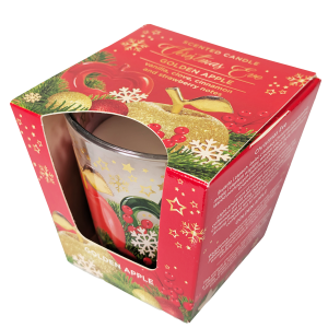 Božična dišeča sveča v kozarcu – toplo, praznično vzdušje in prijeten vonj za popestritev zimskih večerov.