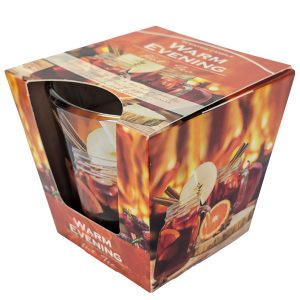 Božična dišeča sveča v kozarcu – toplo, praznično vzdušje in prijeten vonj za popestritev zimskih večerov.