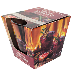 Božična dišeča sveča v kozarcu – toplo, praznično vzdušje in prijeten vonj za popestritev zimskih večerov.