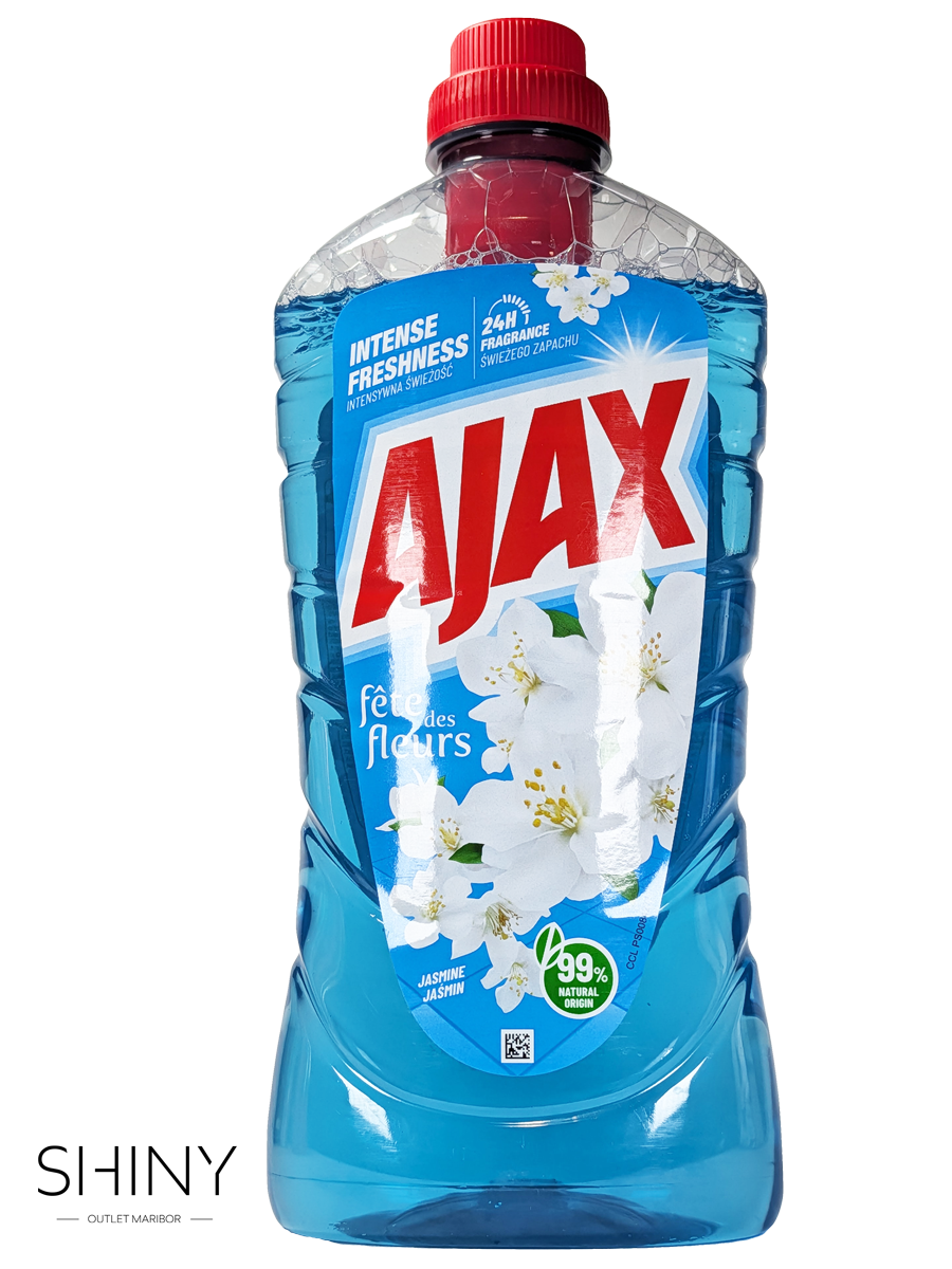 Ajax Jasmine – učinkovito univerzalno čistilo z osvežujočim vonjem jasmina za sijajne in čiste površine.