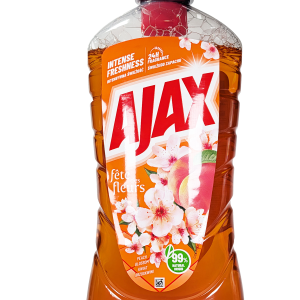 Ajax Peach Blossom – učinkovito čistilo s sladkim vonjem breskve za popolno čistočo in svežino doma.