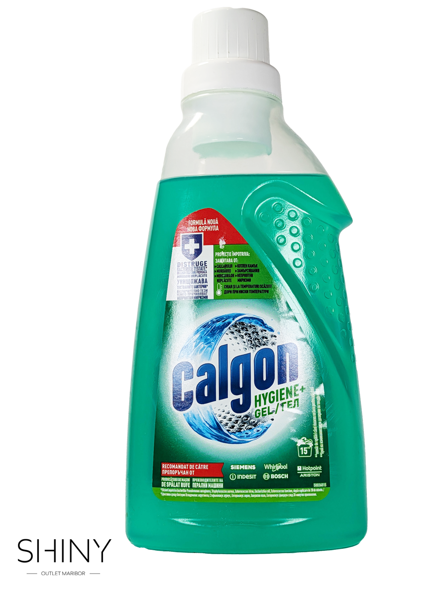 Calgon Hygiene+ gel – zaščita pred vodnim kamnom, čistejši pralni stroj in dolgotrajno delovanje pri vsakem pranju.