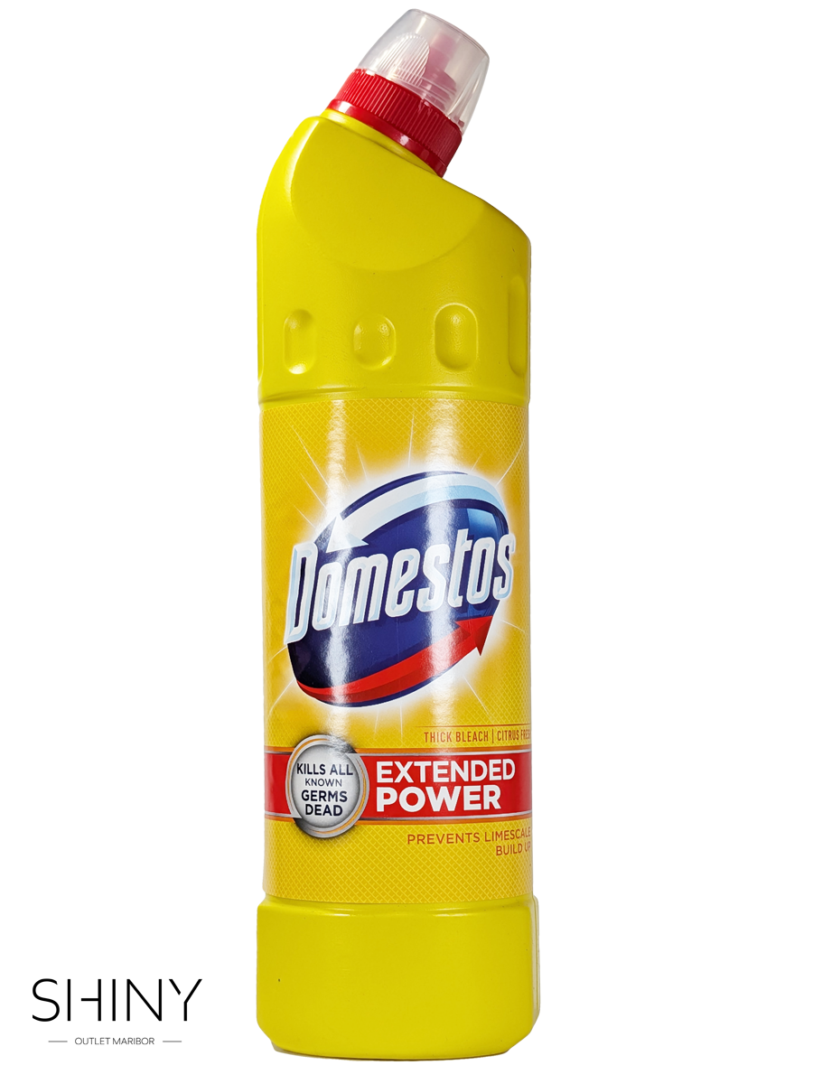 Domestos Citrus Fresh – gosto belilo za izjemno dezinfekcijo, svež vonj in dolgotrajno zaščito površin.