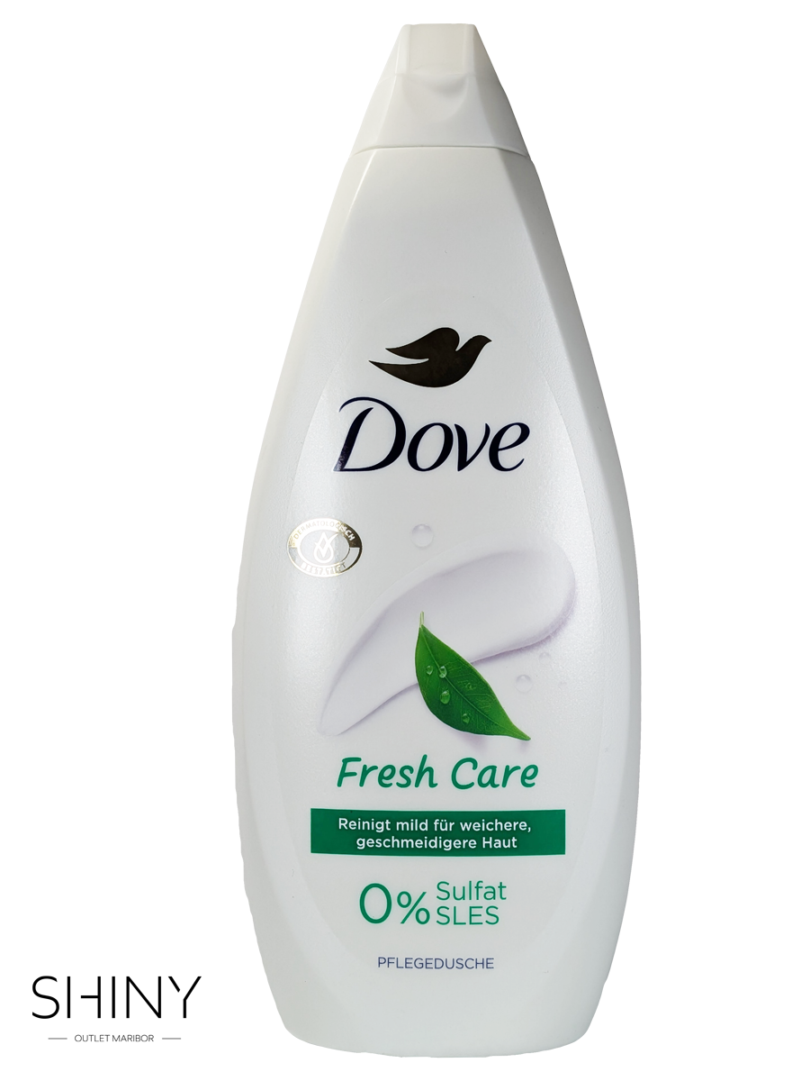 Dove Fresh Care – osvežujoč gel za tuširanje s čistim svežim vonjem in vlažilno formulo, ki koži zagotavlja dolgotrajno udobje.