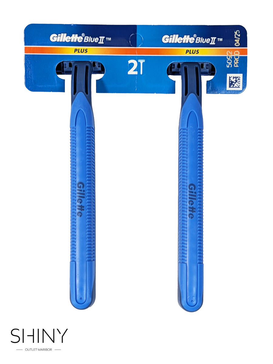 Gillette Blue 2 – enostavne britvice z dvojnim rezilom za gladko osnovno britje.