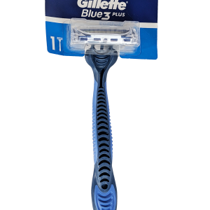 Gillette Blue 3 Plus – napredna britvica s trojnim rezilom in mazalnim trakom za udobno, gladko britje.