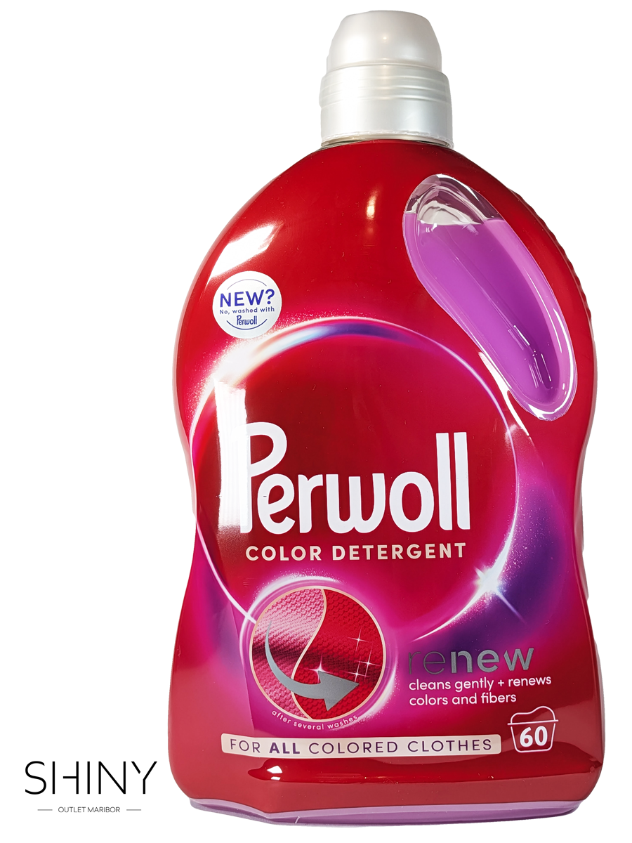Perwoll Color 3L – detergent za zaščito in ohranjanje živih barv, primeren za vsakodnevno pranje barvnega perila.